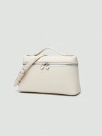 EVLO - Small Grained Leather Handbag - Beige