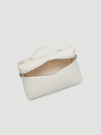 EVLO - Small Grained Leather Handbag - Beige