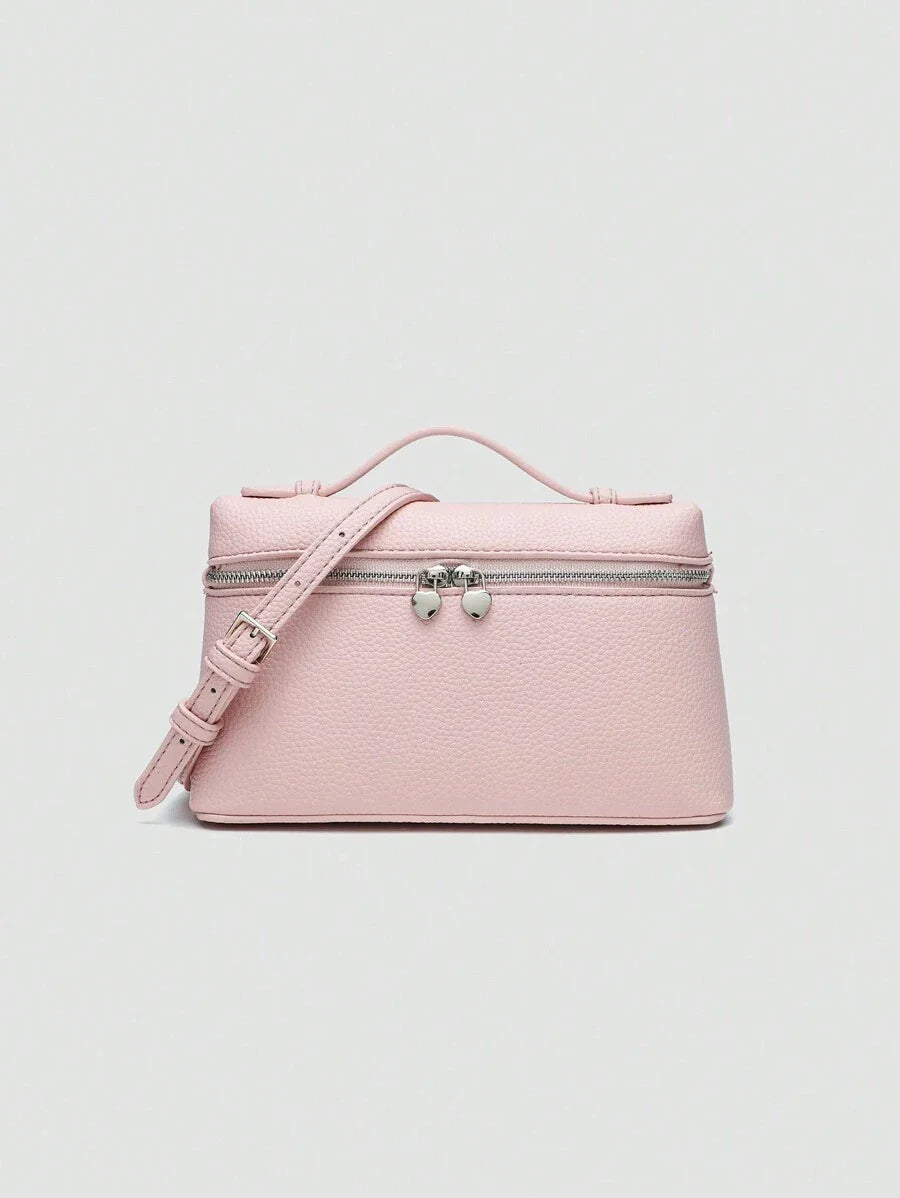 EVLO - Small Grained Leather Handbag - Pink