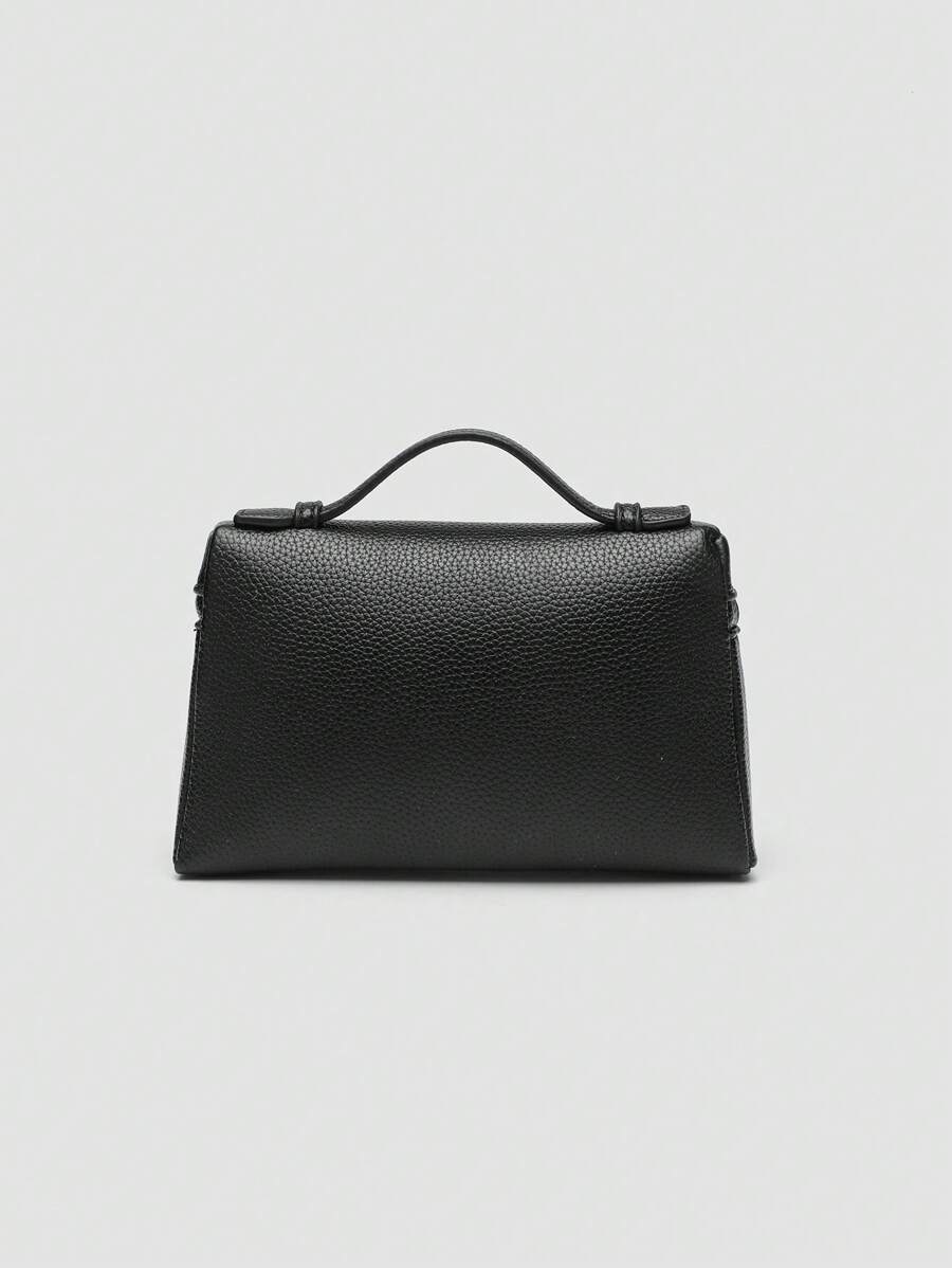 EVLO - Small Grained Leather Handbag - Black