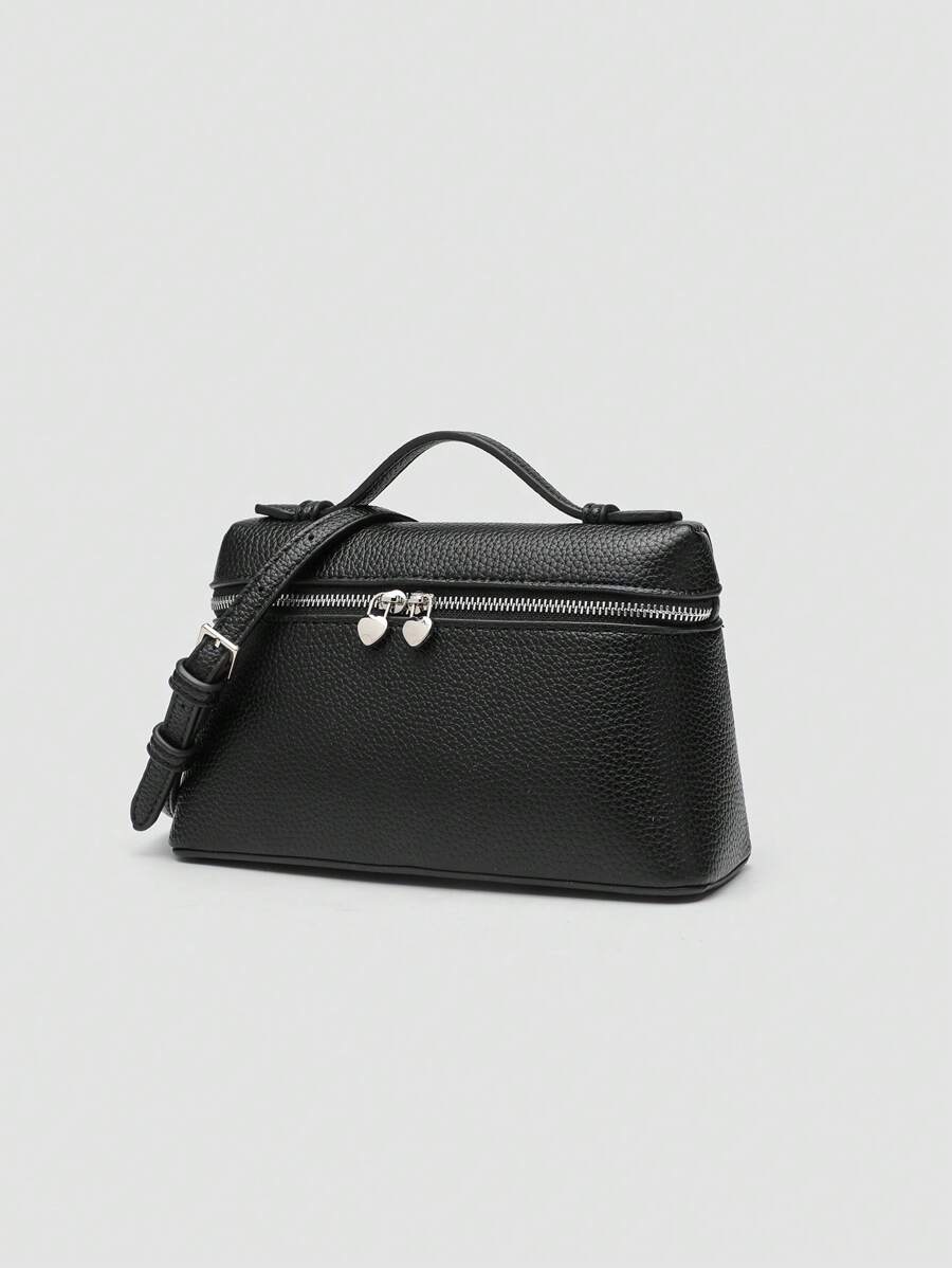 EVLO - Small Grained Leather Handbag - Black