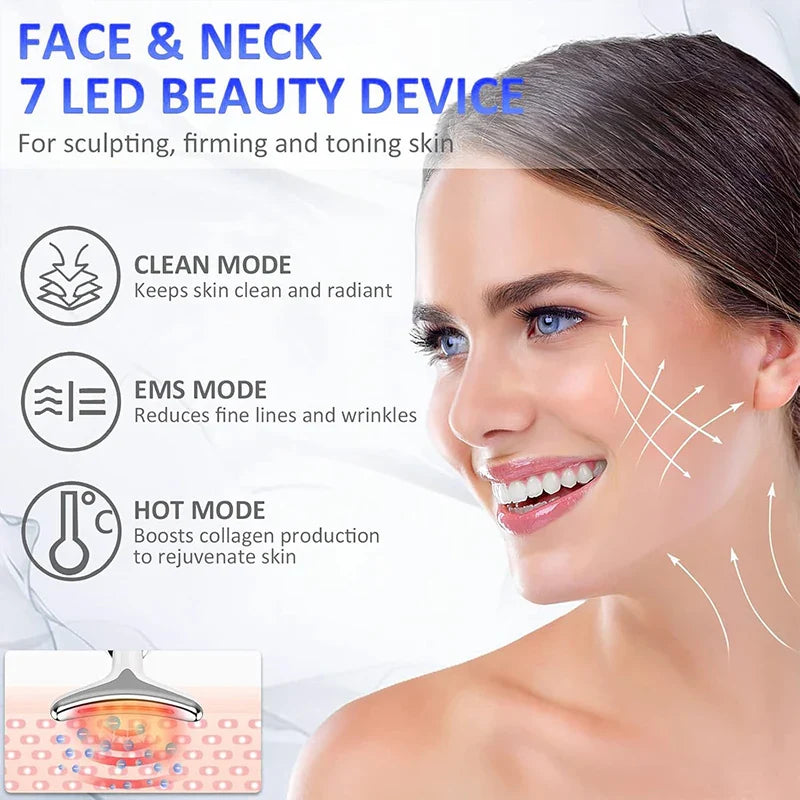 Face Lifting Massager Skin Tighten Device Led